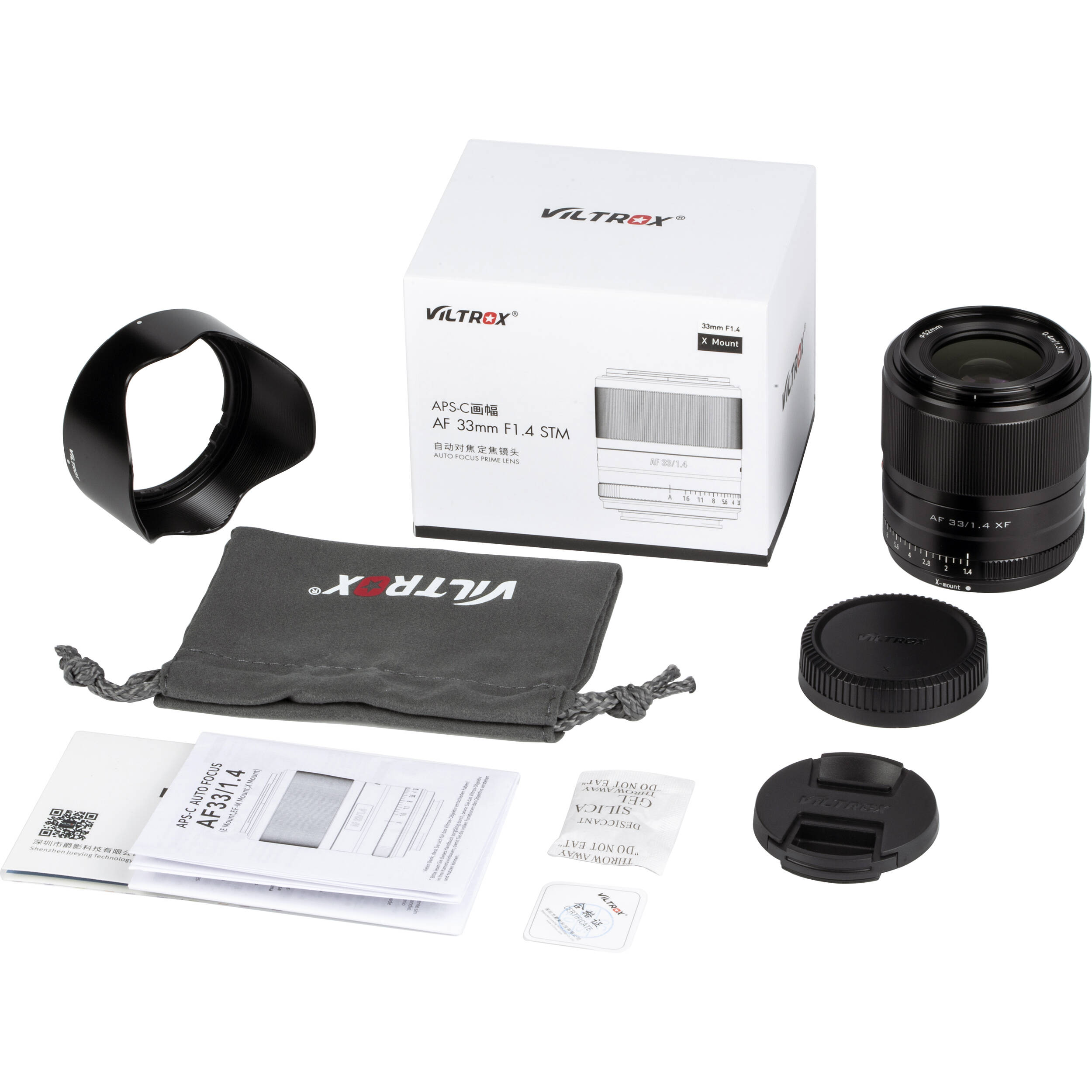Viltrox AF 33mm f/1.4 XF Lens for FUJIFILM X (V2Black)
