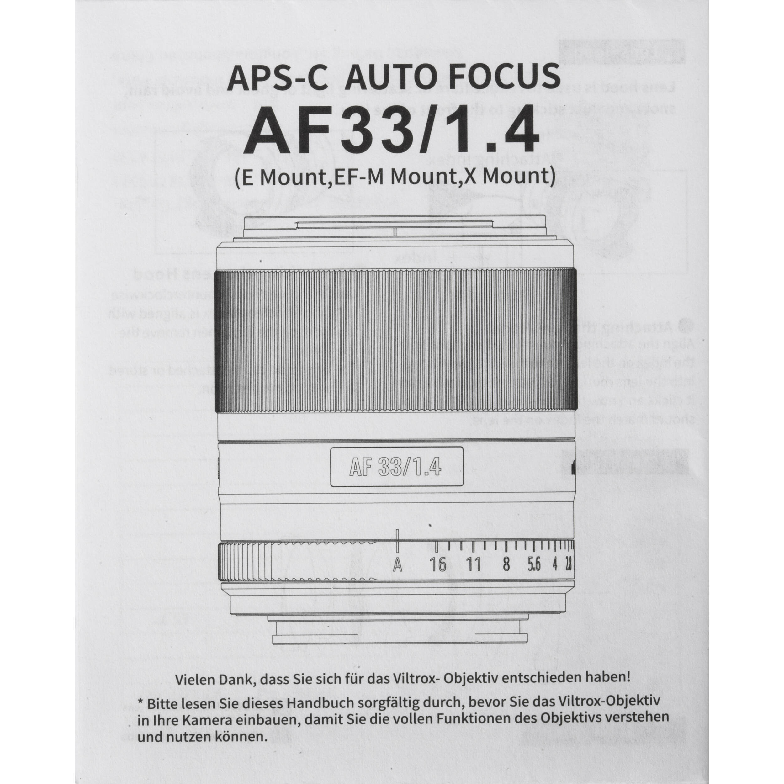 Viltrox AF 33mm f/1.4 XF Lens for FUJIFILM X (V2Black)