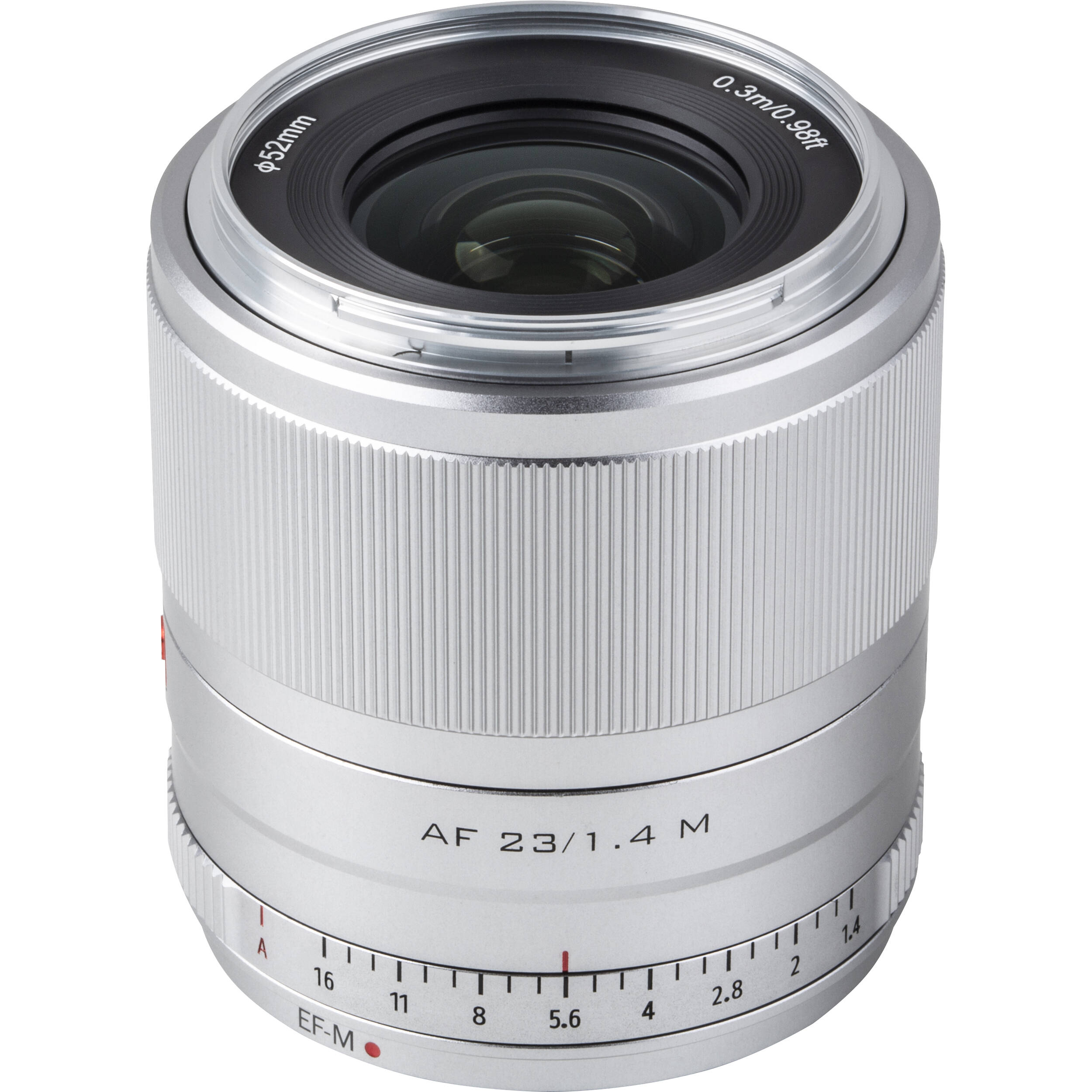 Viltrox AF 23mm f/1.4 M Lens (Canon EF-M, Silver)