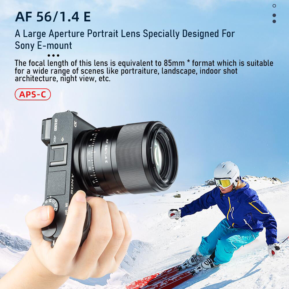 Viltrox AF 56mm f/1.4 E Lens for Sony E (Black)