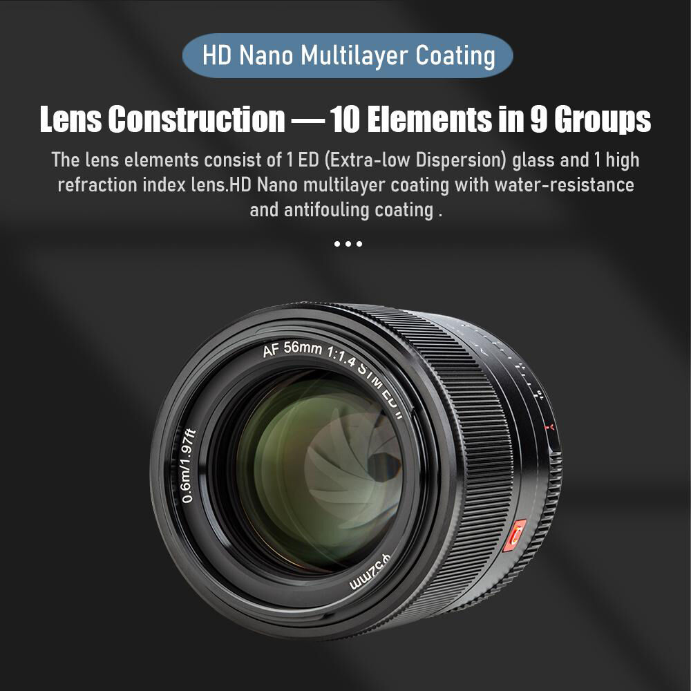 Viltrox AF 56mm f/1.4 E Lens for Sony E (Black)