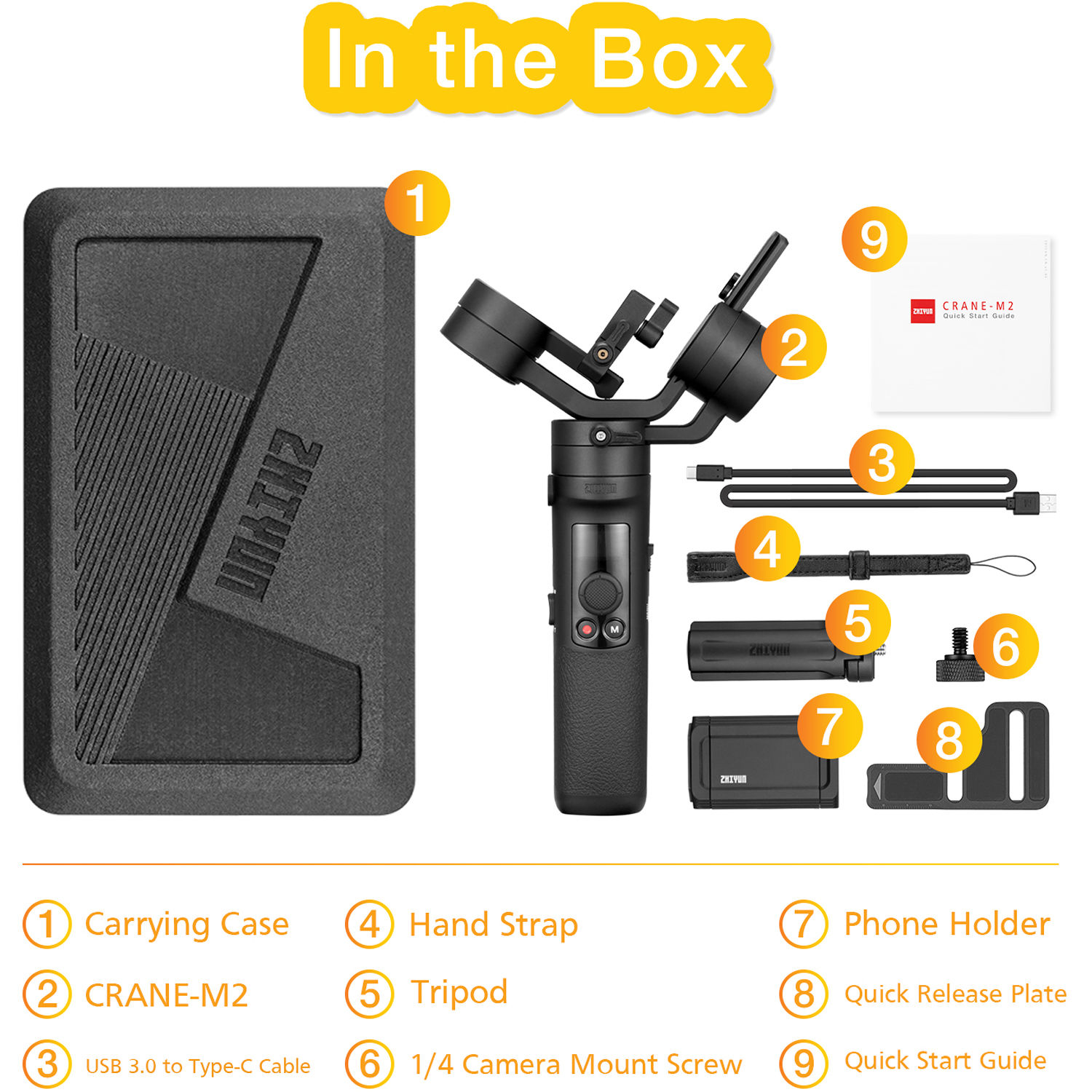 Zhiyun-Tech CRANE-M2 3-Axis Handheld Gimbal Stabilizer