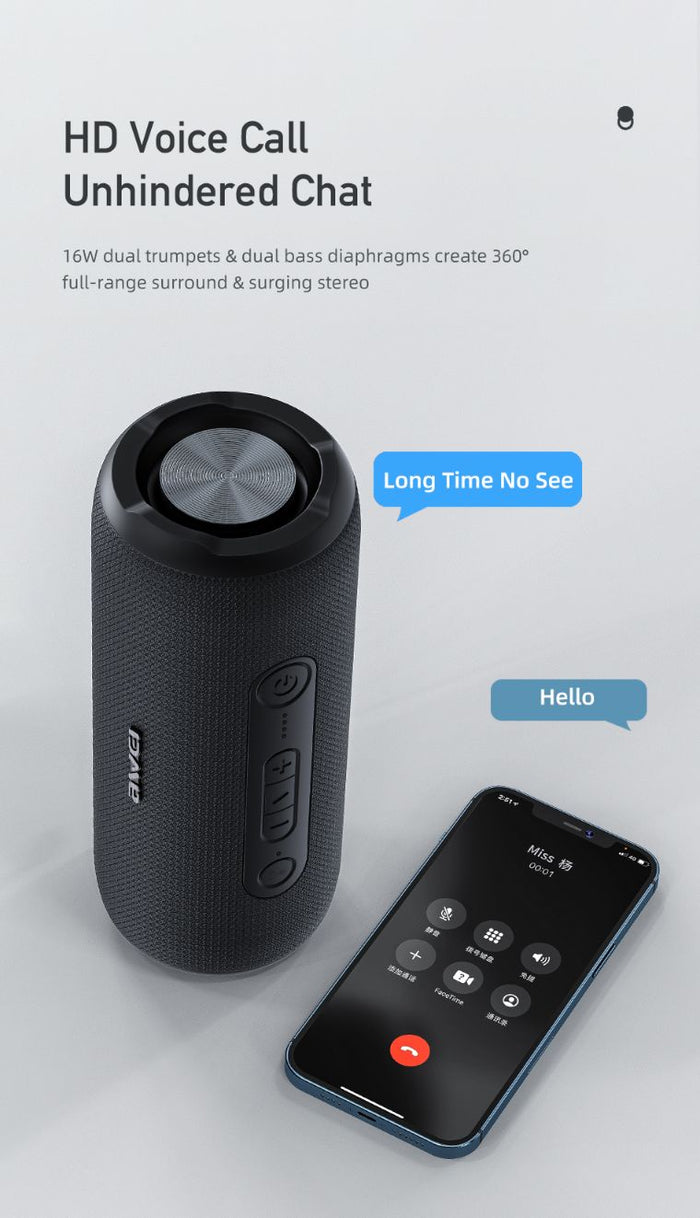 Awei Y669 Bluetooth Speaker 3D Stereo Speakers