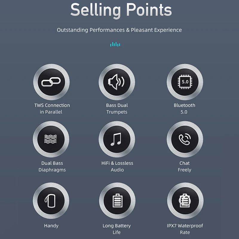 Awei Y669 Bluetooth Speaker 3D Stereo Speakers