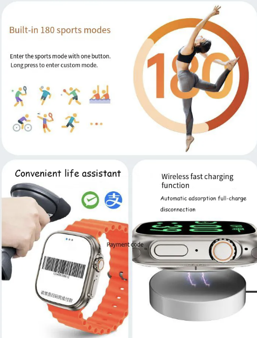 Awei H16 1.96in Smart Watch BLUE (Blue)