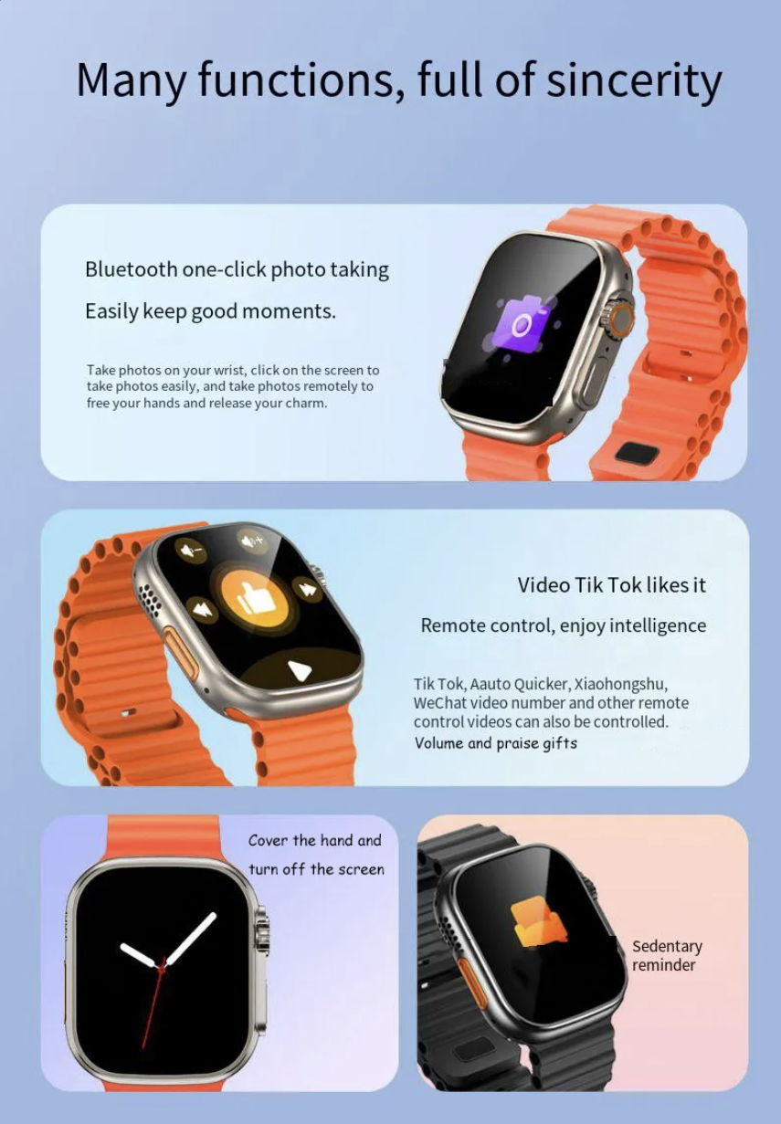 Awei H16 1.96in Smart Watch BLUE (Blue)