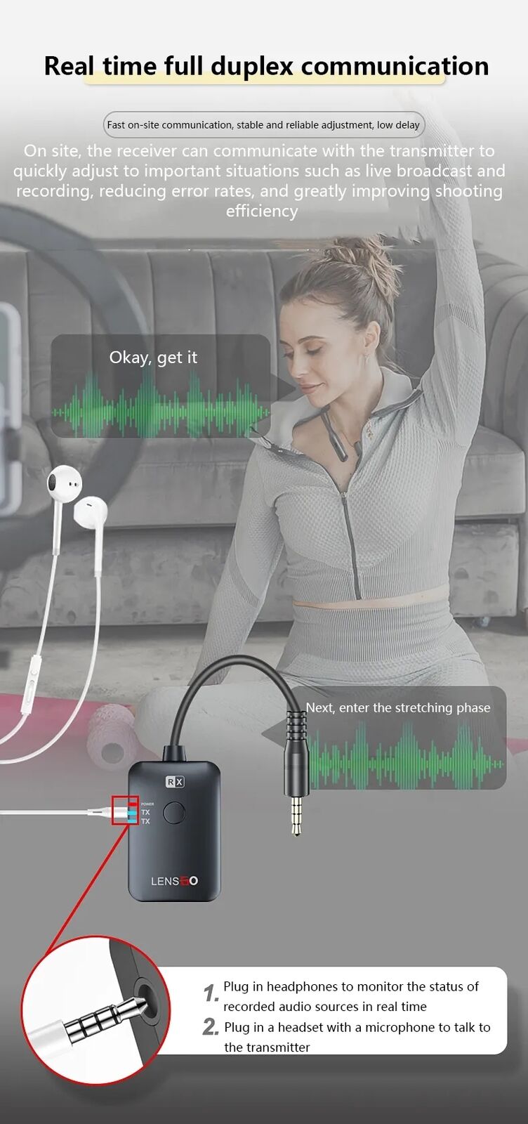 318D-1V2 Lightweight And Portable Microphone (Black)