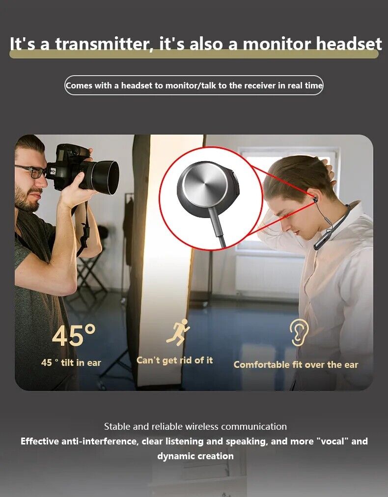 318D-1V2 Lightweight And Portable Microphone (Black)