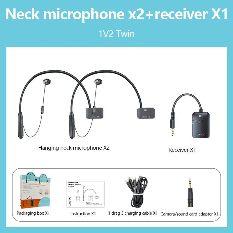 318D-1V2 Lightweight And Portable Microphone (Black)