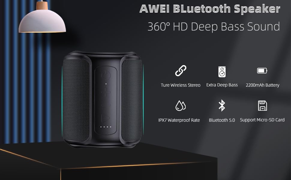 Awei Y310 Speaker Waterproof TF Card