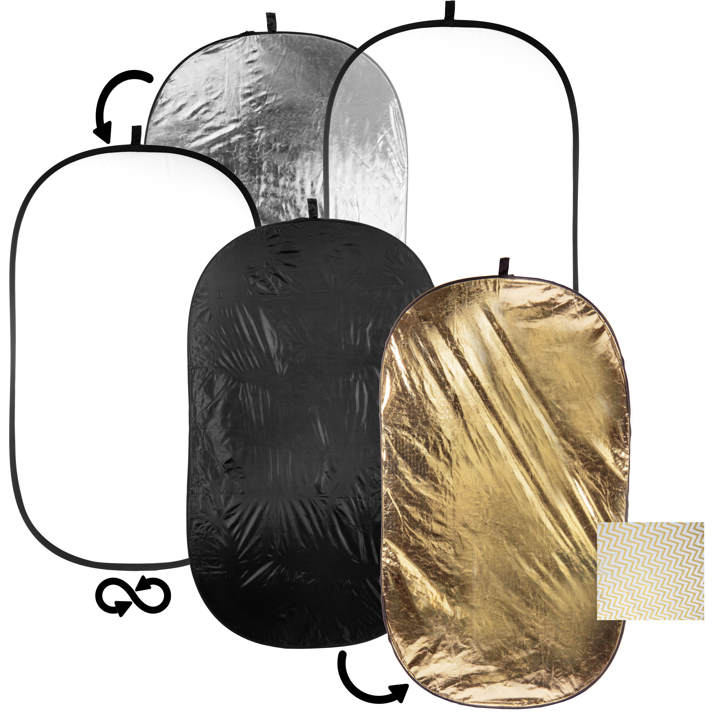 General 5-in-1 Collapsible Oval Reflector (120 x 180 cm) (120*180)