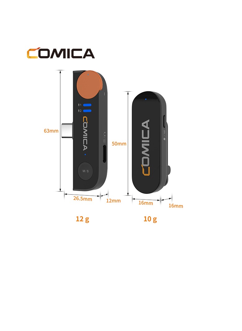 Comica Vimo S-MI Dual Mini Wireless Microphone IPHONE