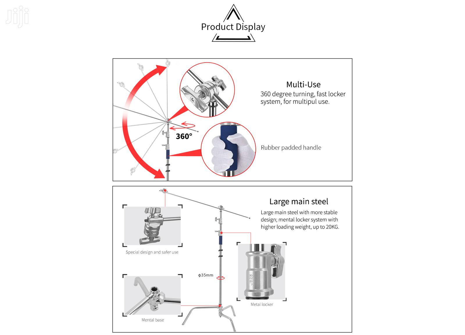 Professional C-Stand with Boom Arm