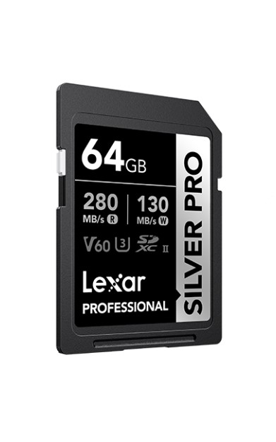 Lexar® Professional SILVER PRO 64G SDXC™ UHS-II Card