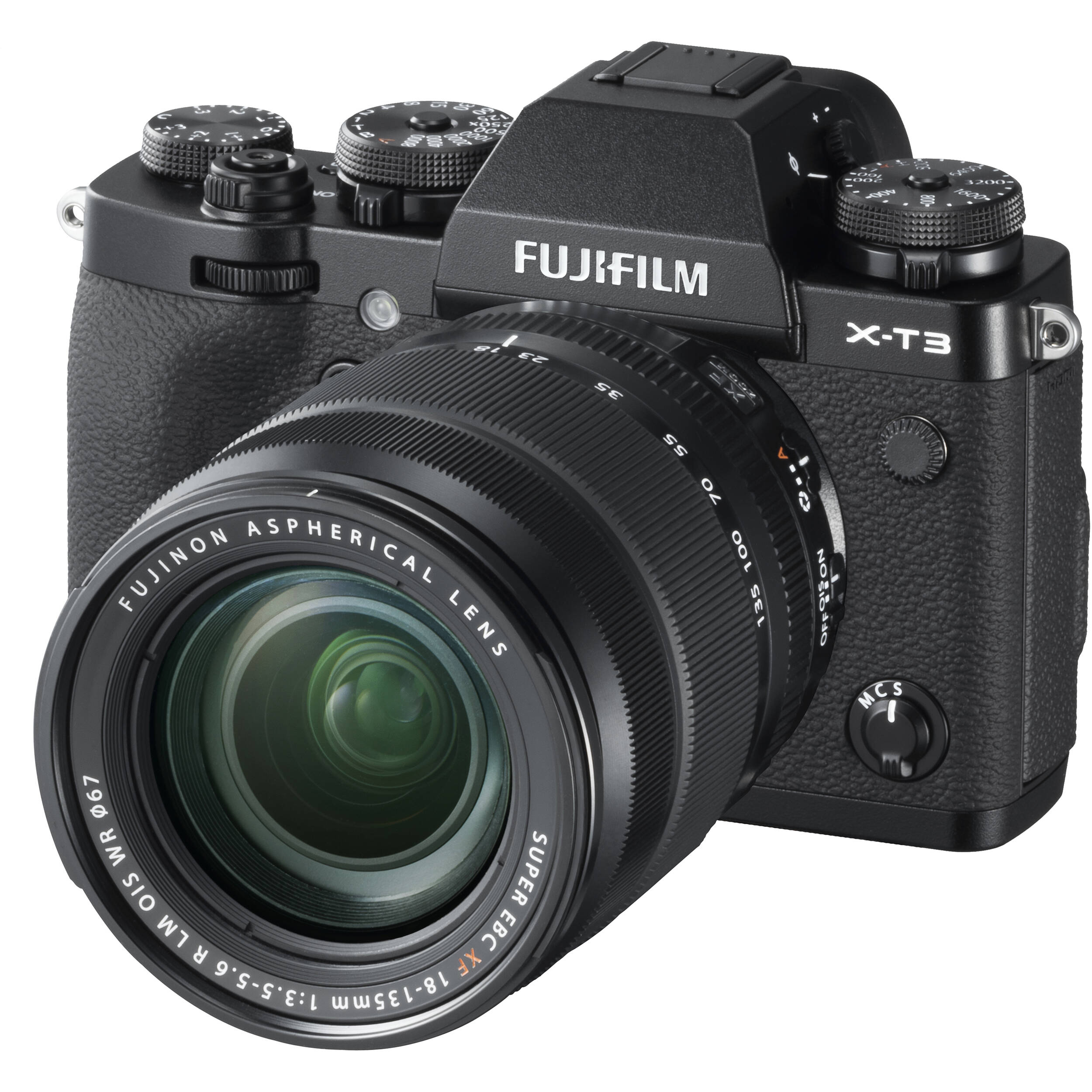 FUJIFILM X-T3 Mirrorless Camera (Body Only) (Black)