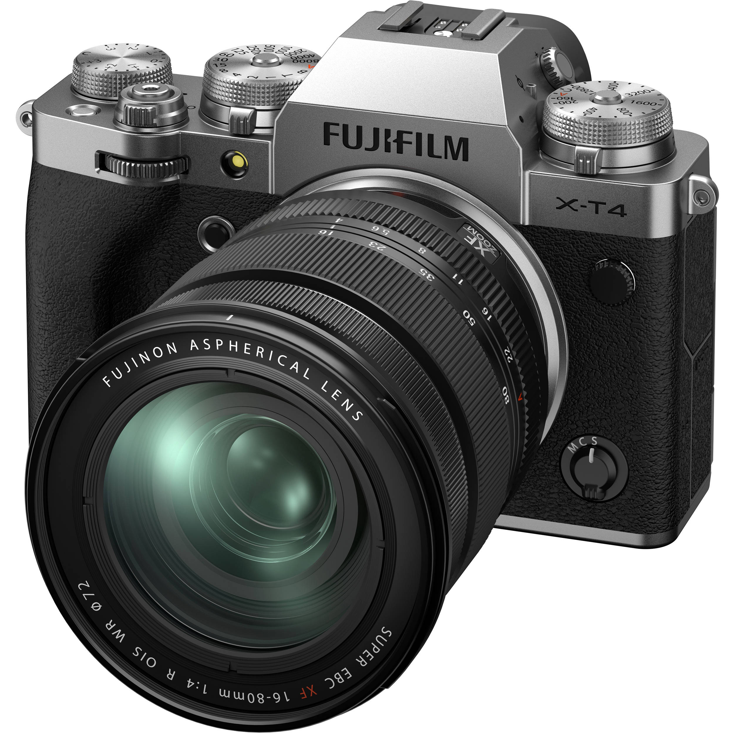 FUJIFILM X-T4 Mirrorless Camera with 16-80mm Lens (Silver)