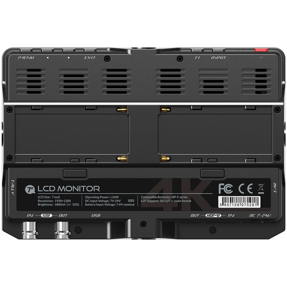 Lilliput H7S 7" 4K HDMI/3G-SDI Ultra-Bright On-Camera Monitor