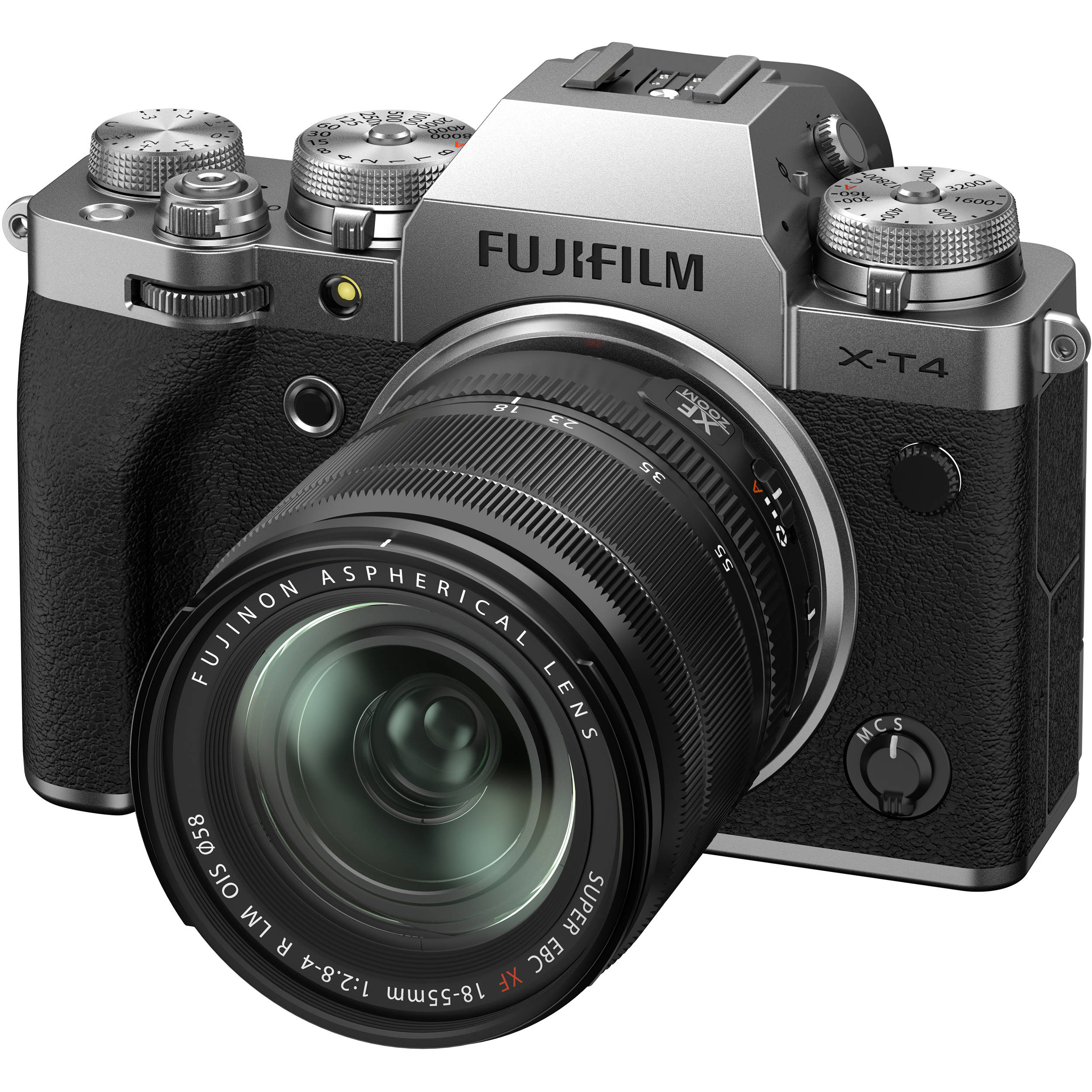 FUJIFILM X-T4 Mirrorless Camera with 18-55mm Lens (Silver)