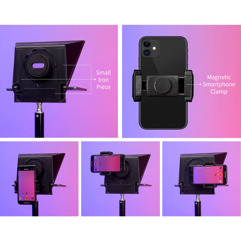 FeelWorld TP2A Portable Teleprompter for Smartphone/Tablet/DSLR (8")