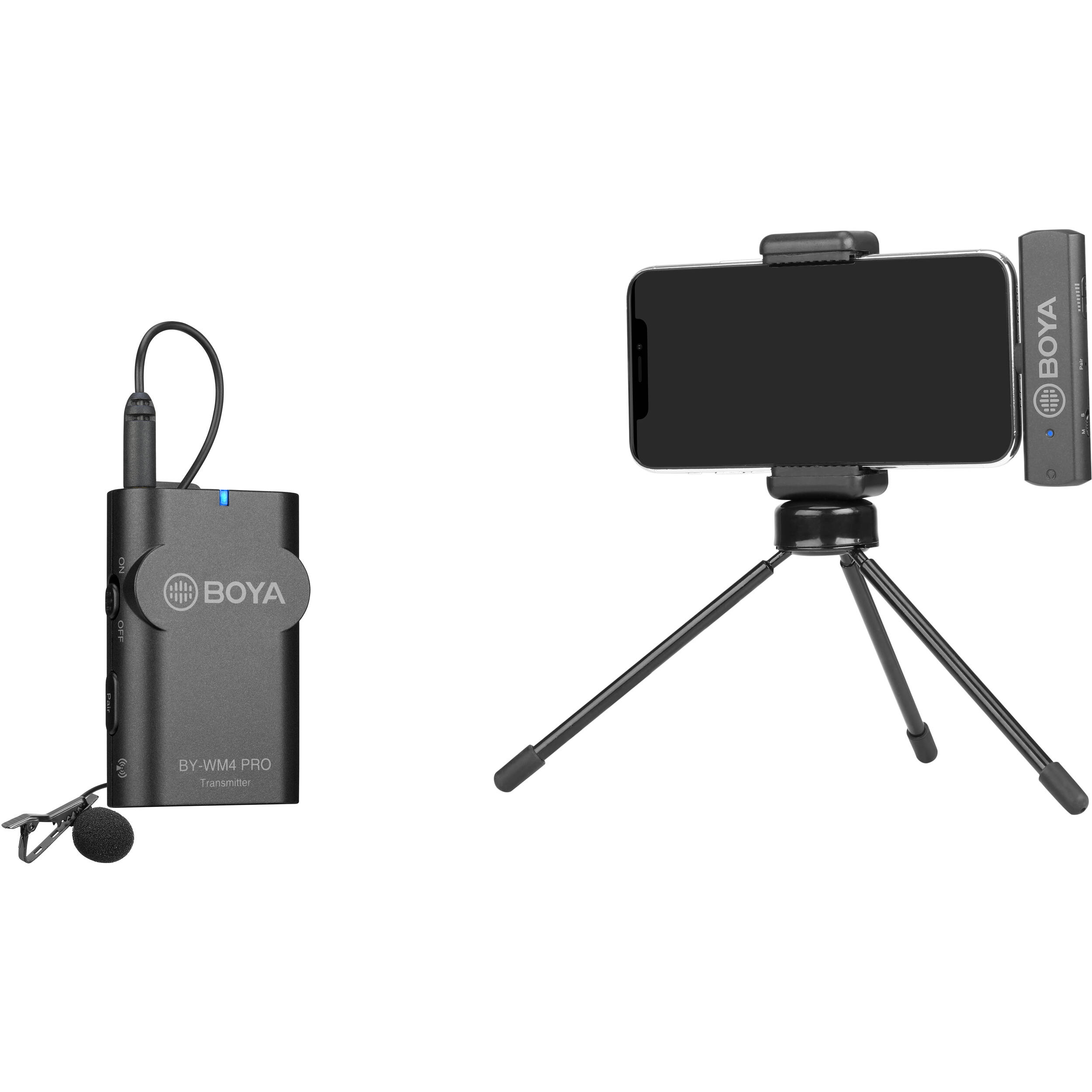 BOYA BY-WM4 PRO-K3 Digital Wireless Omni Lavalier Microphone System for Lightning iOS Devices (2.4 GHz)