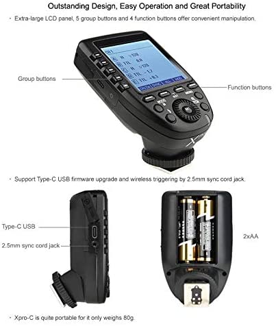 Godox XProC TTL Wireless Flash Trigger for Canon Cameras