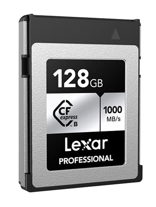 Lexar 128GB Professional (1000MB/Sec) Type B Cfexpress Silver Series Memory Card