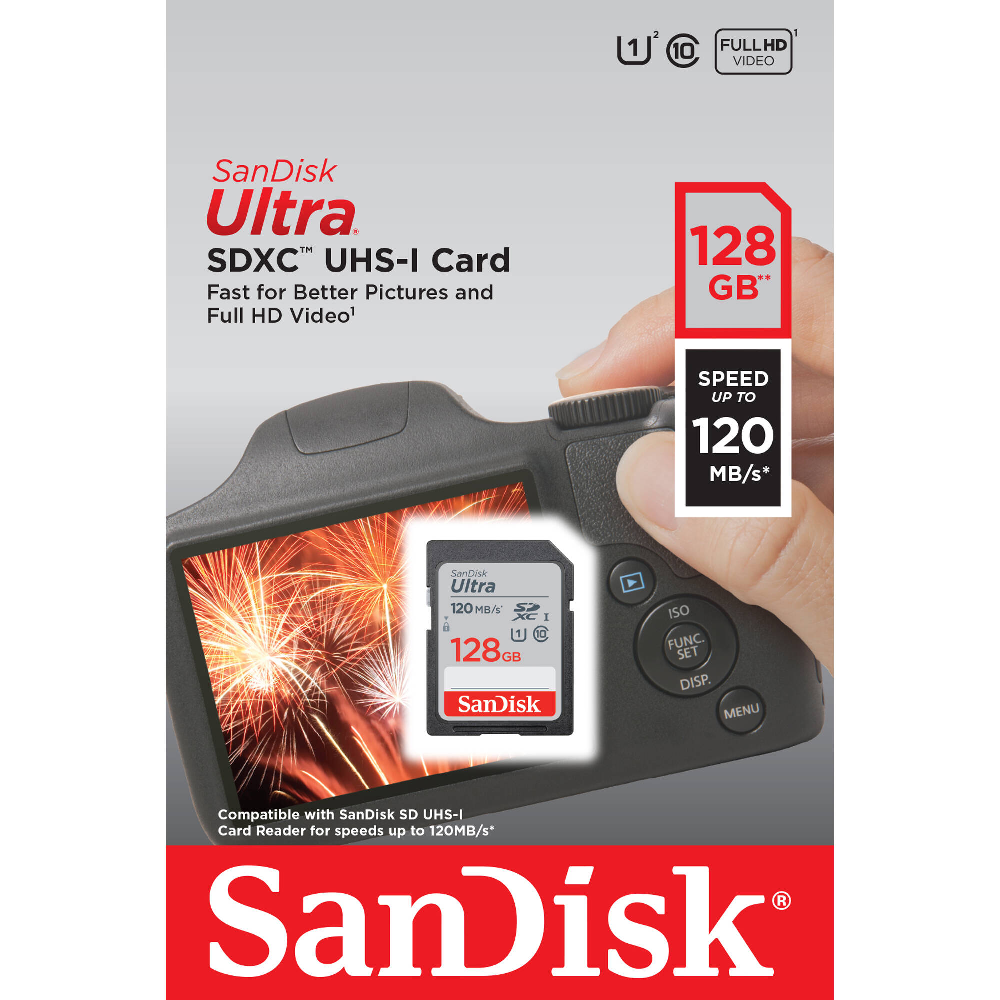 SanDisk 128GB Ultra UHS-I SDHC Memory Card