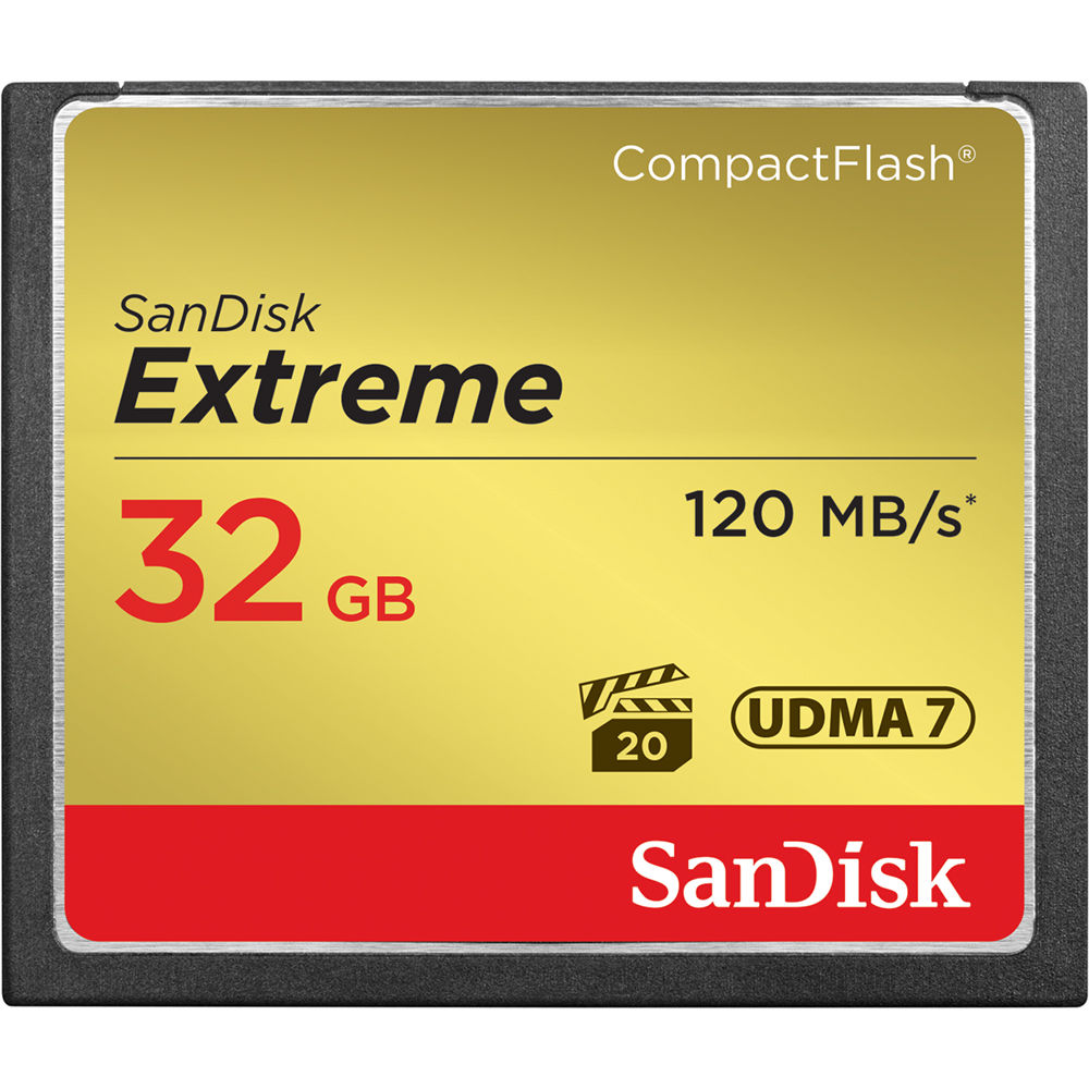SanDisk 32 GB Extreme CompactFlash Memory Card (120MB/s)