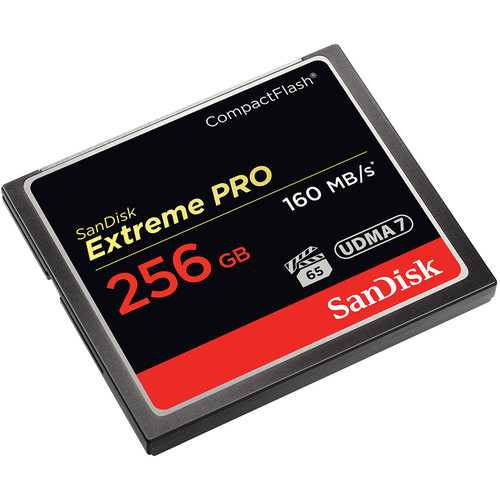 SanDisk 256GB Extreme Pro CompactFlash Memory Card (160MB/s)