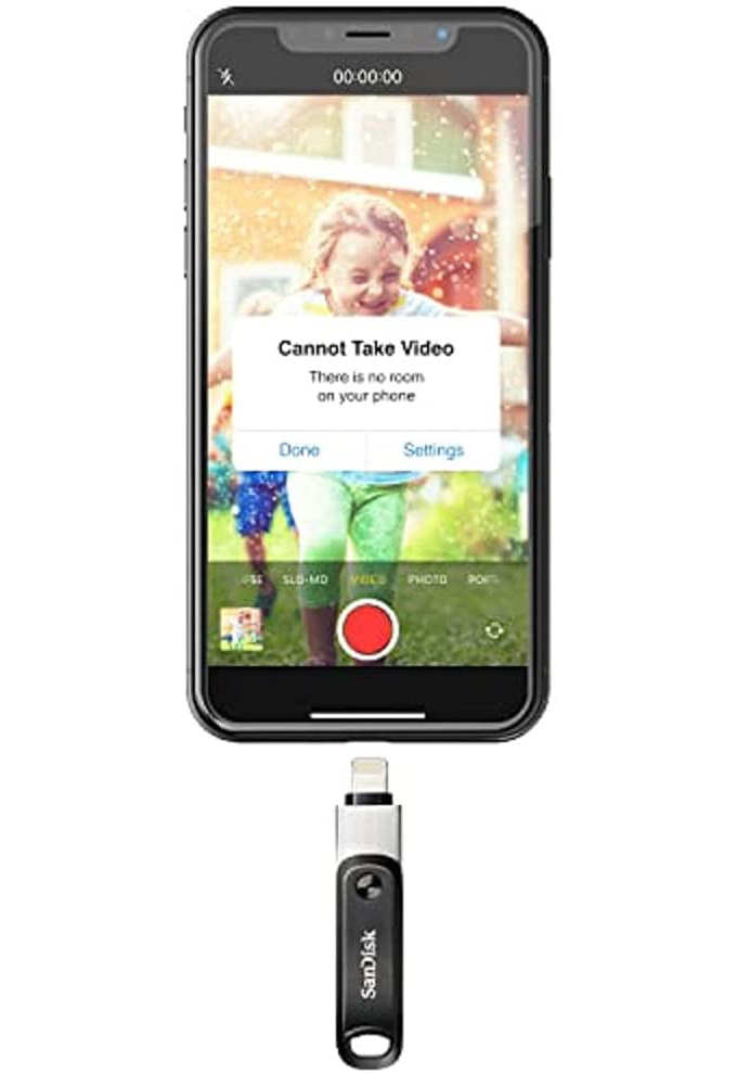 SanDisk 128GB iXpand Flash Drive Go for iPhone and iPad devices
