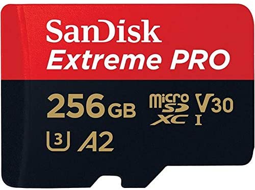 SanDisk Extreme PRO 256 GB up to 170MB/s UHS-II Class 10 U3 microSDXC Memory Card with USB 3.0 Reader