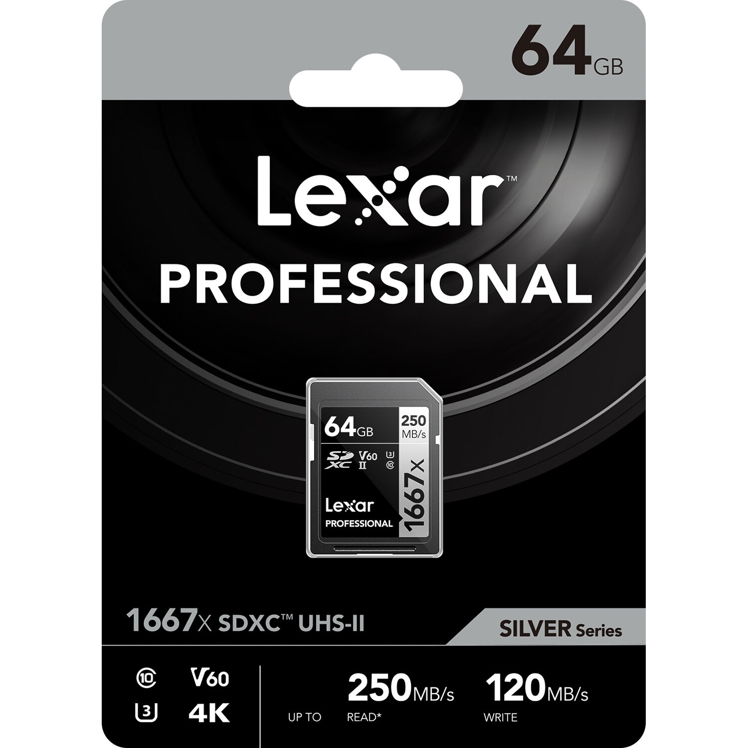 Lexar 64GB Professional 1667x UHS-II SDXC Memory Card
