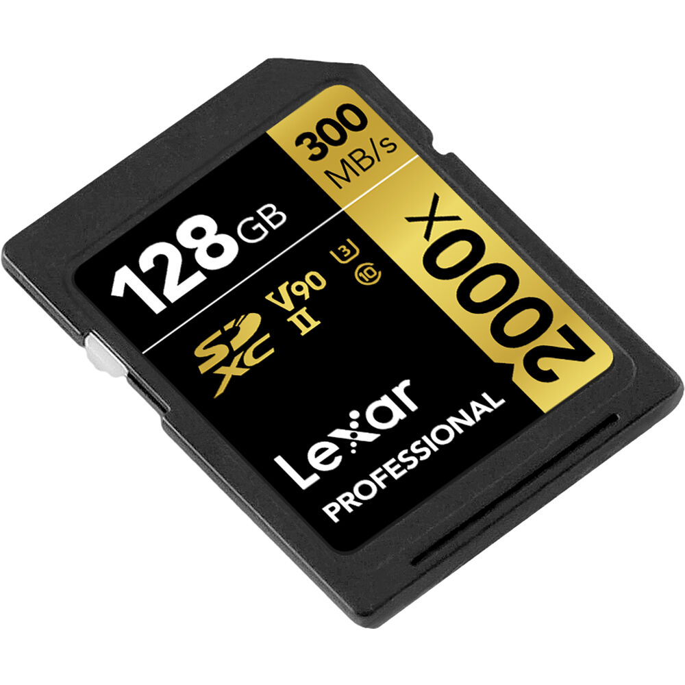 Lexar 128GB Professional 2000x UHS-II SDHC Memory Card