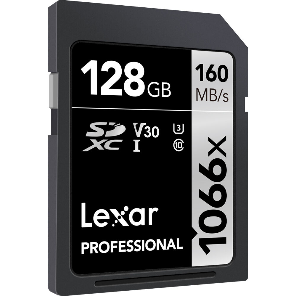 Lexar 128GB Professional 1066x UHS-I SDXC Memory Card (SILVER Series)