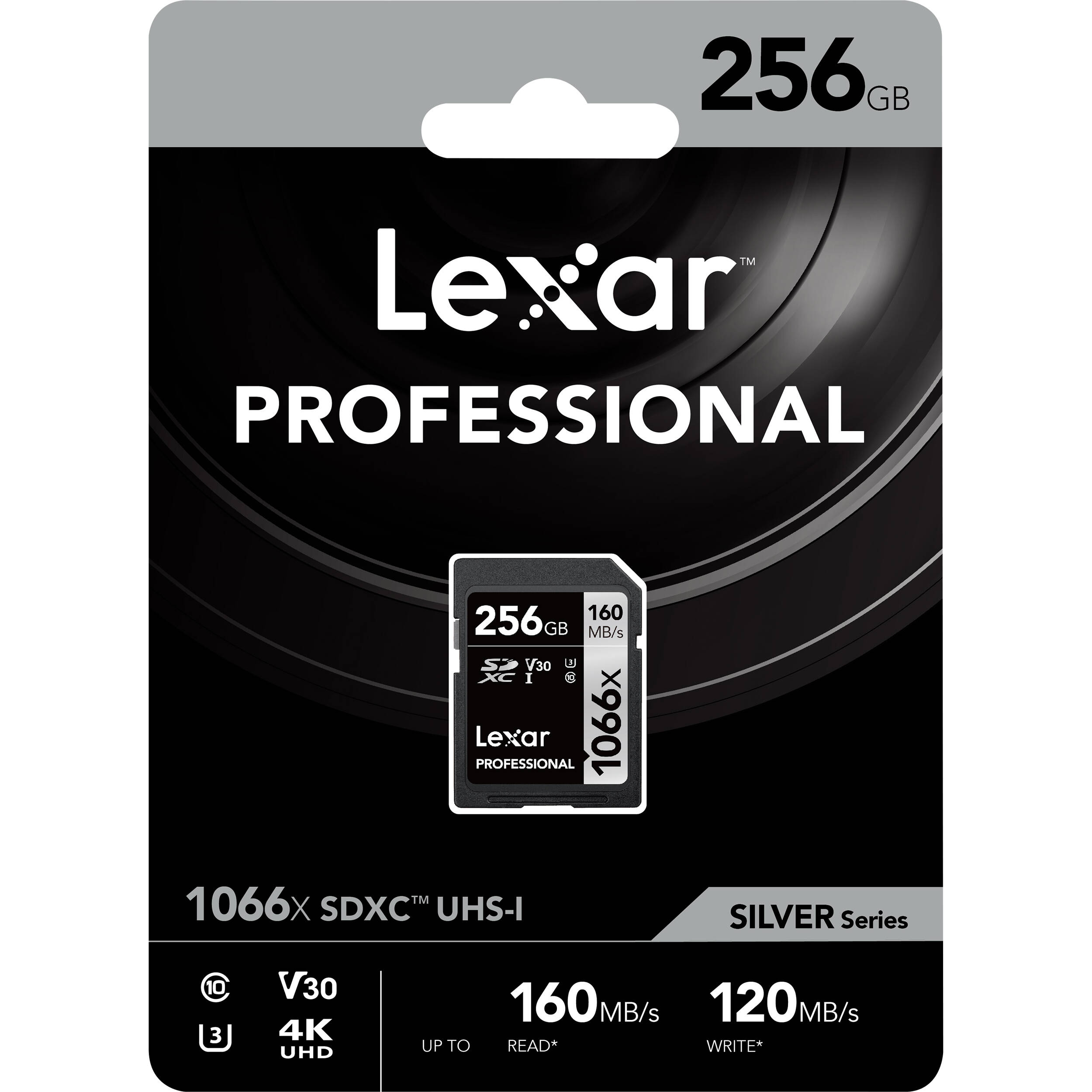 Lexar 256GB Professional 1066x UHS-I SDXC Memory Card (SILVER Series)