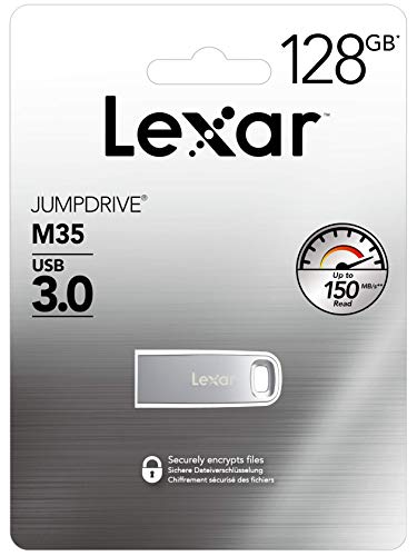 Lexar 128GB JumpDrive M35 Metal USB 3.0 Flash Drive 150MB/s