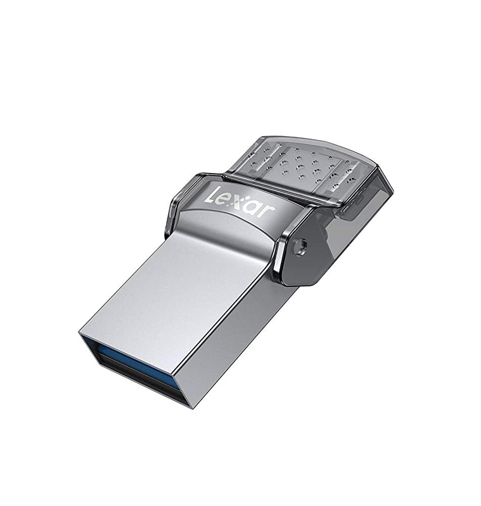 Lexar 128GB  JumpDrive Dual Drive D35c USB 3.0 Type-C Flash Drive 100MB/s