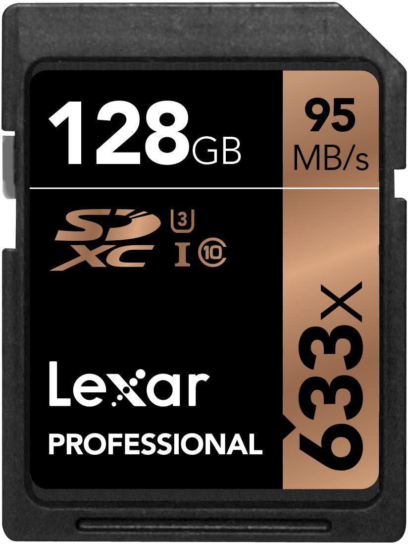 Lexar 128GB Professional 633x UHS-I SDHC Memory Card
