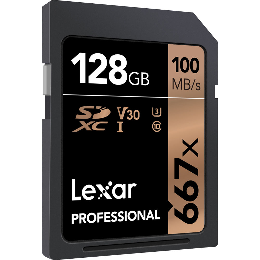 Lexar 128GB Professional 667x UHS-I SDXC Memory Card (100MB/s)