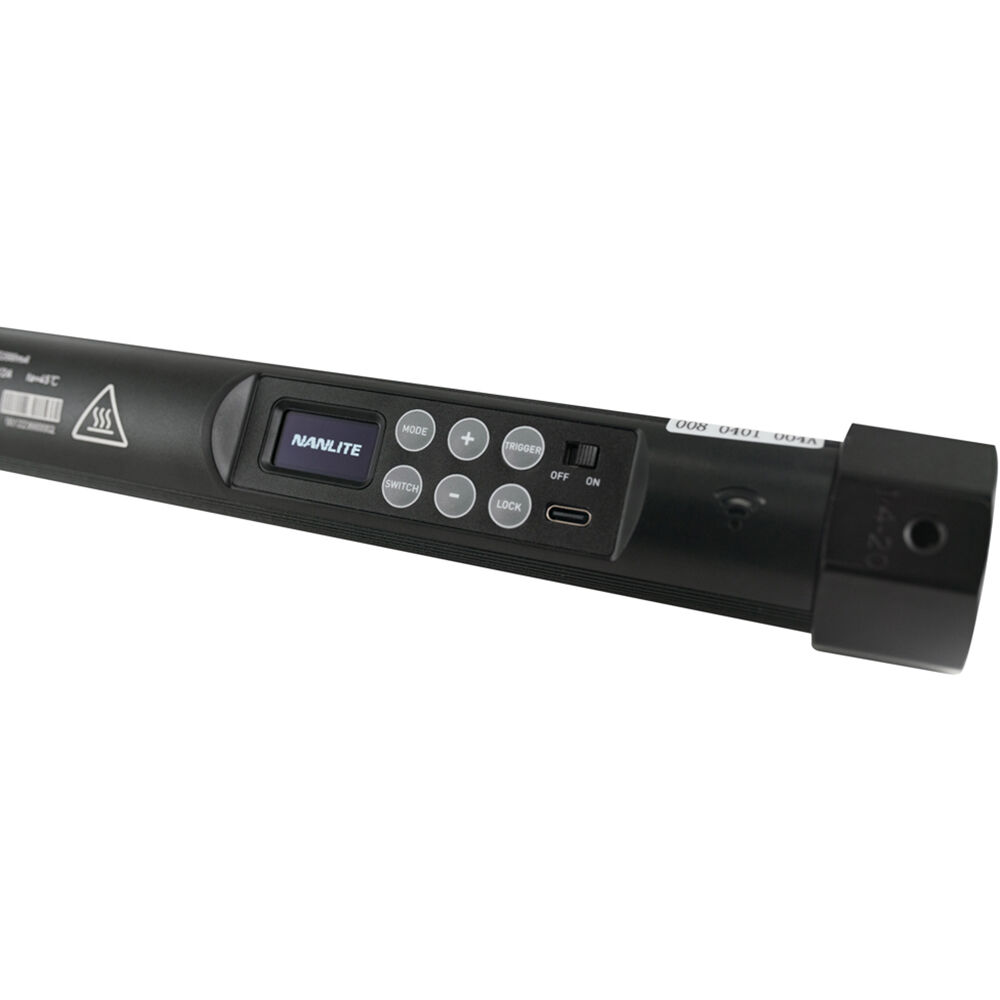 Nanlite PavoTube II 30X RGBWW LED Pixel Tube 2-Light Kit with Internal Battery (120CM)