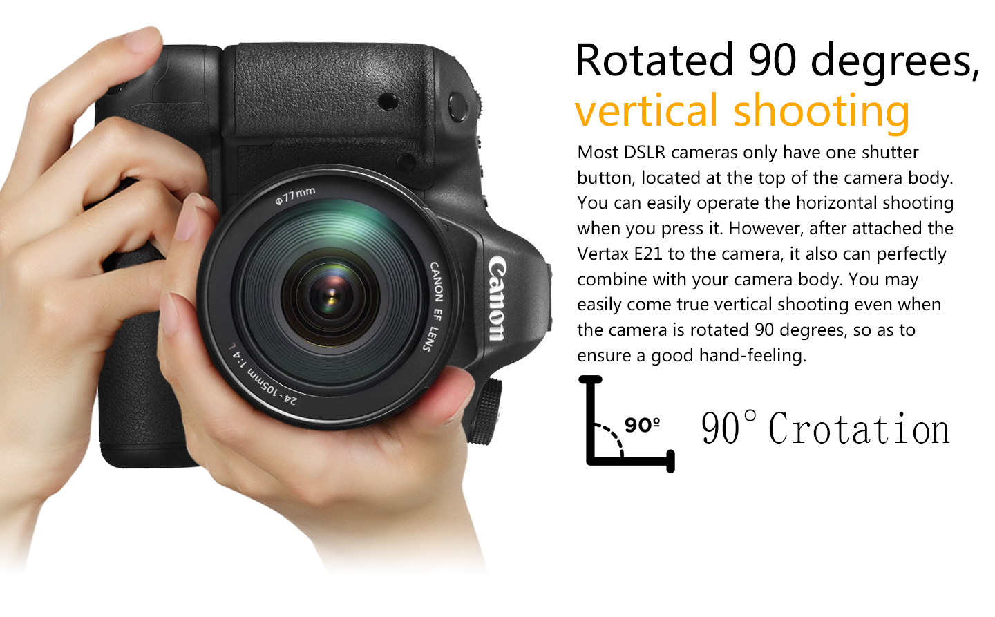 Pixel battery grip E21 for Canon 6D II