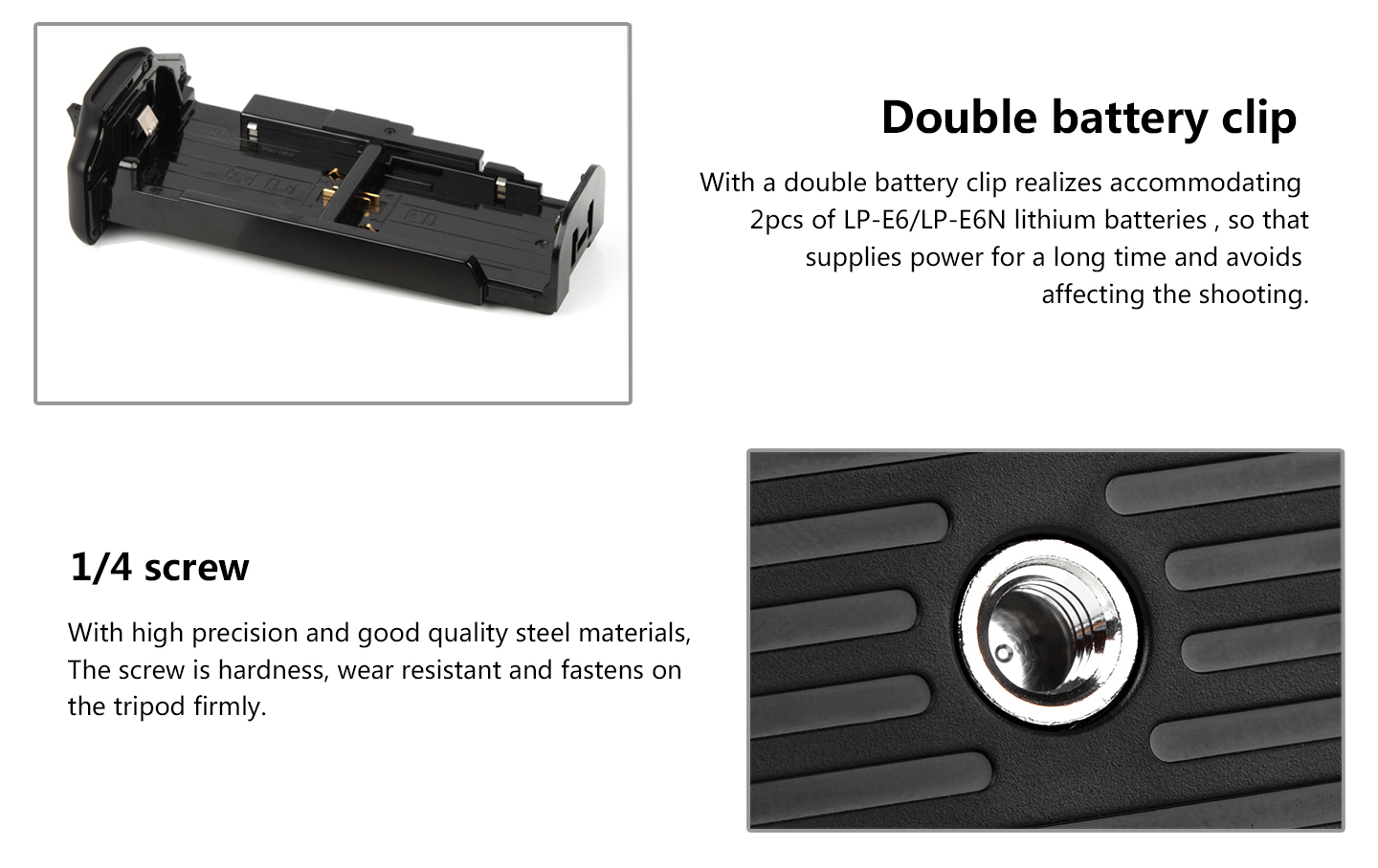 Pixel battery grip E21 for Canon 6D II