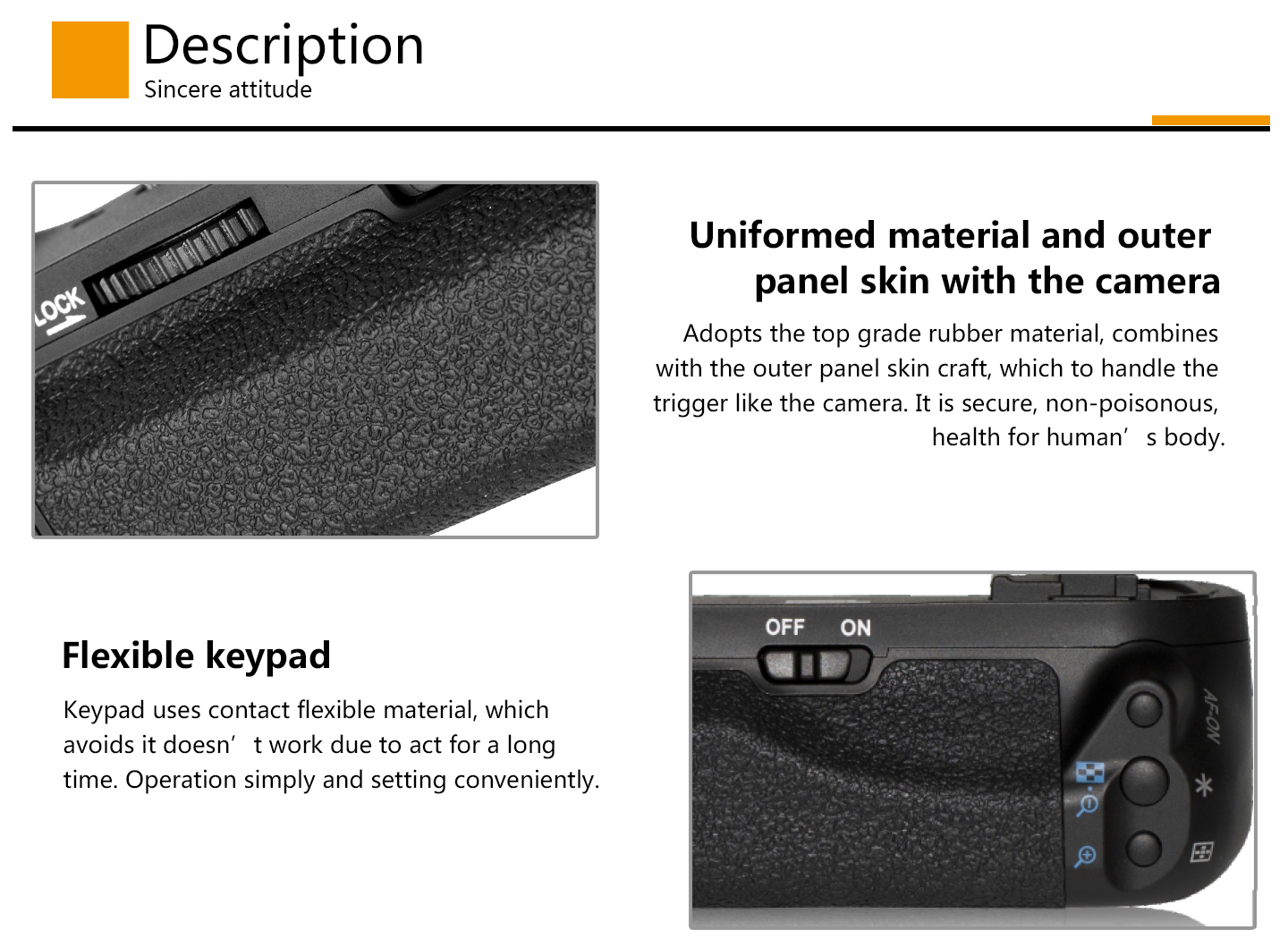 Pixel battery grip E21 for Canon 6D II