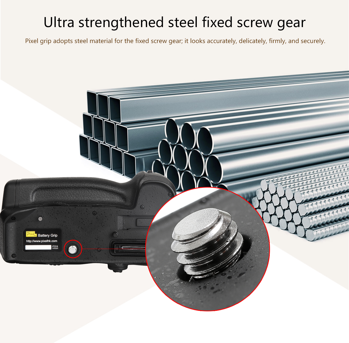 Pixel battery grip D15 for Nikon D7100/D7200