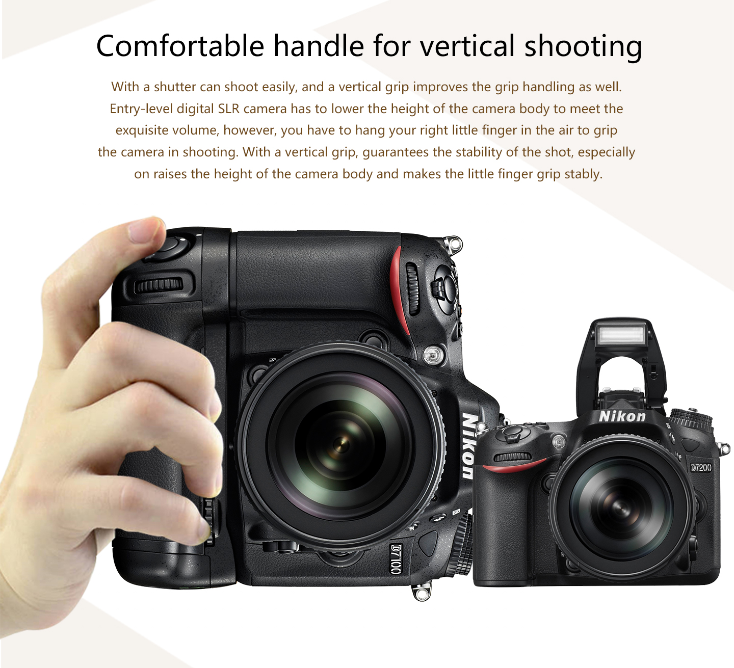 Pixel battery grip D15 for Nikon D7100/D7200