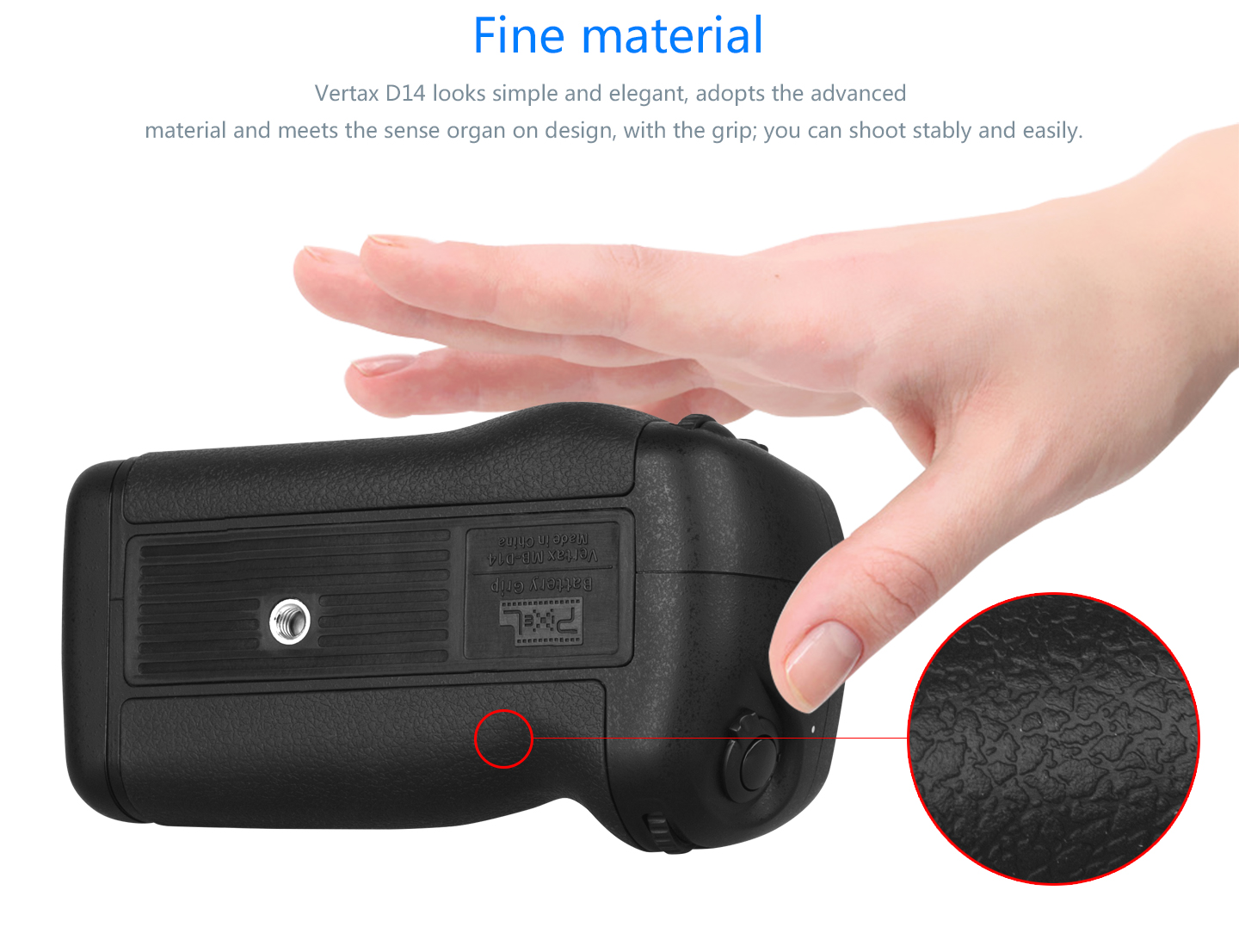 Pixel battery grip D14 for Nikon D600/D610