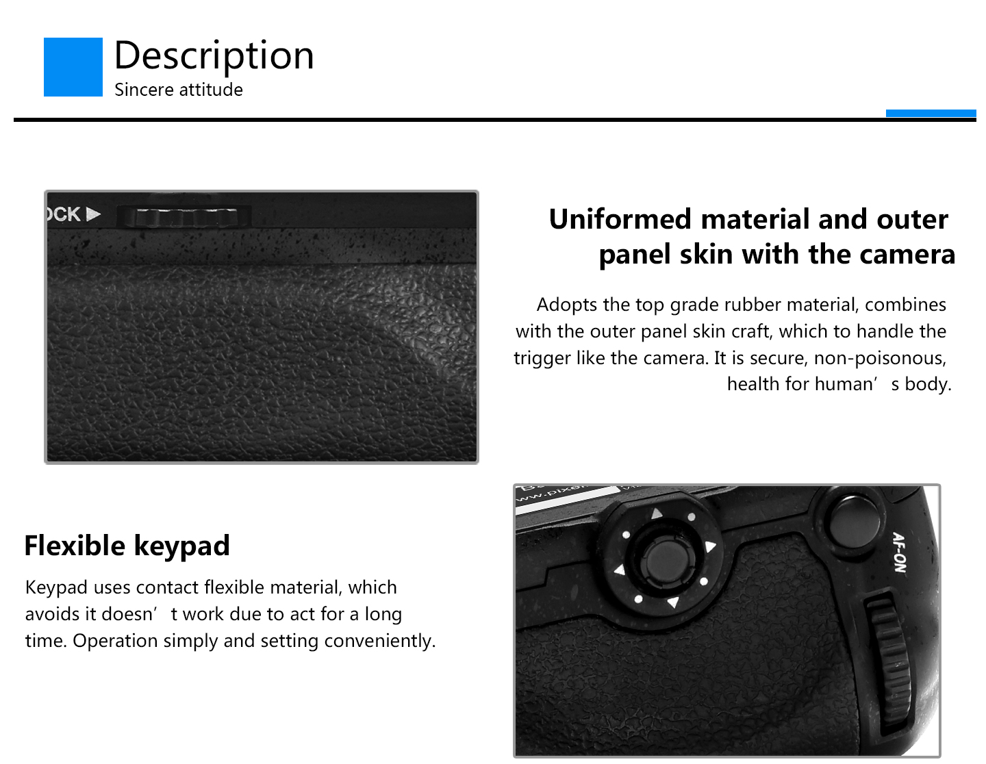 Pixel battery grip D18 for Nikon D850