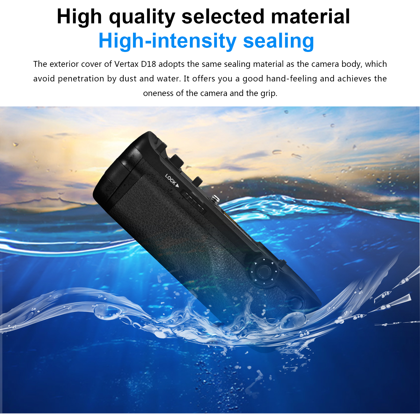 Pixel battery grip D18 for Nikon D850