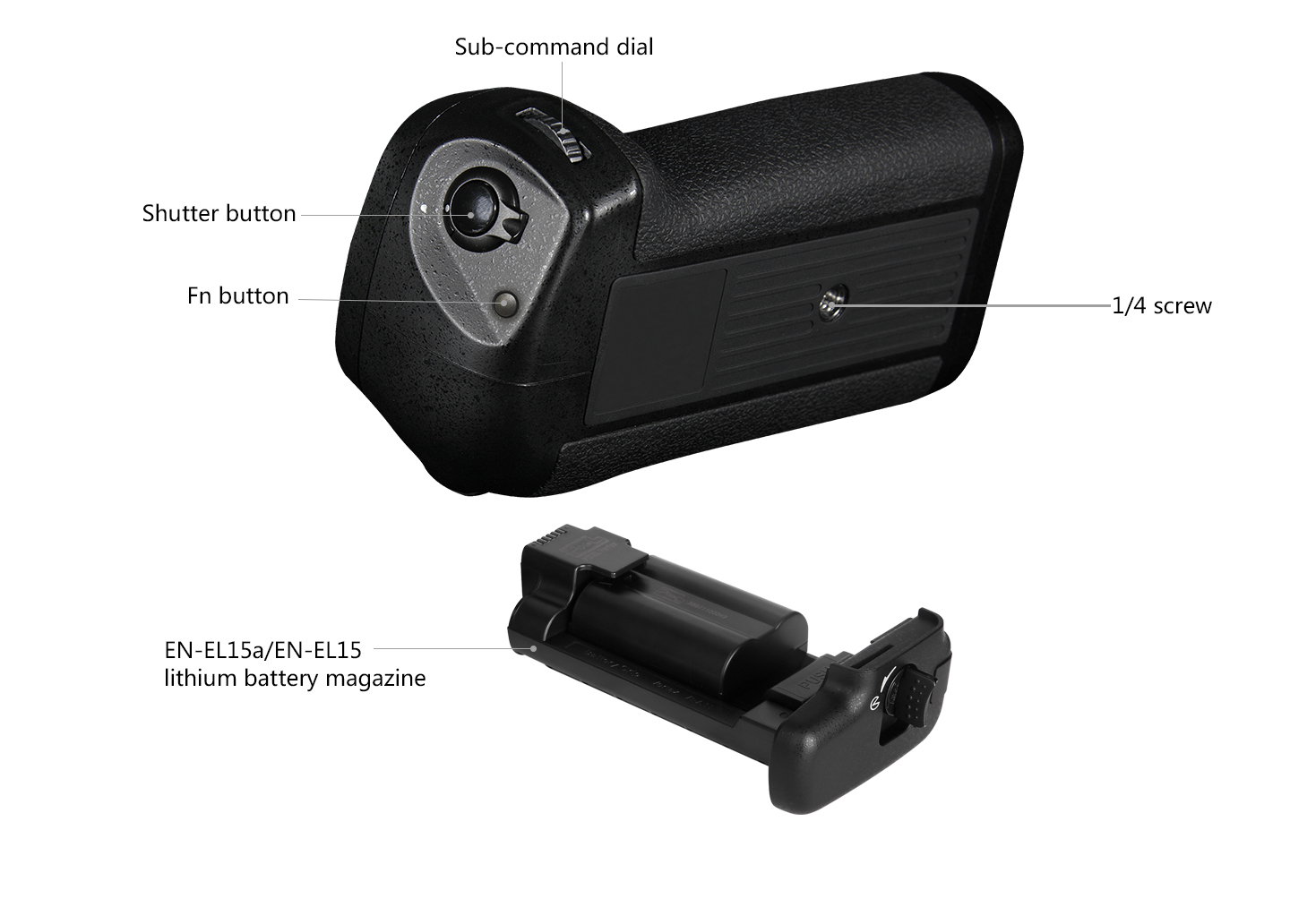 Pixel battery grip D18 for Nikon D850