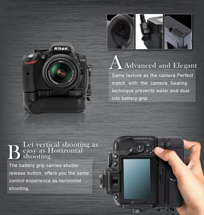 Meike battery grip D51 for Nikon D5100/D5200